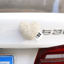 Load image into Gallery viewer, Plush Heart Car Body Rear Interior Decoration Motorcycle Electric Bike Rear Accessories For Girl Women
