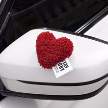 Load image into Gallery viewer, Plush Heart Car Body Rear Interior Decoration Motorcycle Electric Bike Rear Accessories For Girl Women
