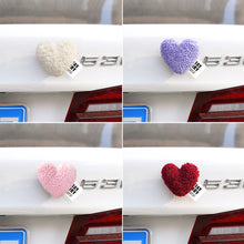Load image into Gallery viewer, Plush Heart Car Body Rear Interior Decoration Motorcycle Electric Bike Rear Accessories For Girl Women
