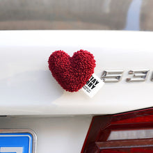 Load image into Gallery viewer, Plush Heart Car Body Rear Interior Decoration Motorcycle Electric Bike Rear Accessories For Girl Women
