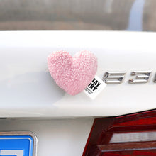 Load image into Gallery viewer, Plush Heart Car Body Rear Interior Decoration Motorcycle Electric Bike Rear Accessories For Girl Women
