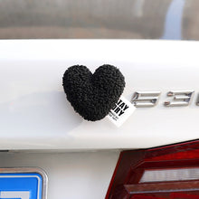 Load image into Gallery viewer, Plush Heart Car Body Rear Interior Decoration Motorcycle Electric Bike Rear Accessories For Girl Women
