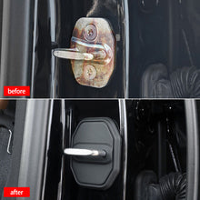 Load image into Gallery viewer, 4Pcs Car Door Lock Cover Shock-Absorption Protection Cap for Mercedes-Benz E/C/A-Class EQA/GLC/GLB/E300L Anti-Rust Accessories
