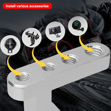 Load image into Gallery viewer, Multi-Function Motorcycle Handlebar Extension Mount Phone GPS Holder Clamp-on Steering Stem Stand Accessory
