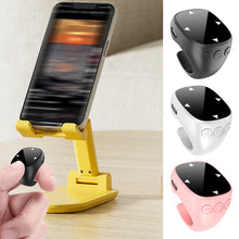 Load image into Gallery viewer, Universal Phone Bluetooth 5.3 Selfie Remote for Touchscreen Phones Rechargeable Camera Shutter Control TikTok Photo Ring Accessory with Finger Grip
