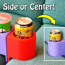 Load image into Gallery viewer, 3D Printed Sofa Cushion Holder Sofa Gap Organizer Anti-Spill Stable Drink/Snack/Phone/Remote Holder Creative TV Movie Lovers Gift Design
