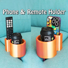 Load image into Gallery viewer, 3D Printed Sofa Cushion Holder Sofa Gap Organizer Anti-Spill Stable Drink/Snack/Phone/Remote Holder Creative TV Movie Lovers Gift Design
