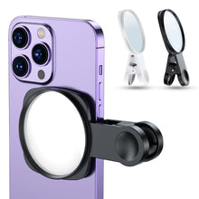 Load image into Gallery viewer, Universal Phone Rear Camera Selfie Mirror for Smartphones HD Reflection Clip-on Attachment Photography Accessory with Storage Case
