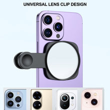 Load image into Gallery viewer, Universal Phone Rear Camera Selfie Mirror for Smartphones HD Reflection Clip-on Attachment Photography Accessory with Storage Case
