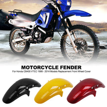 Load image into Gallery viewer, Motorcycle Front Fender Mudguards Splash Guard Mud for Honda CB400 VTEC 1999 - 2014 Models Replacement Front Wheel Cover
