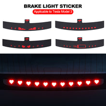 Load image into Gallery viewer, Car High Mounted Taillight Brake Lamp Car Brake Projection Board PVC Soft Decal Top Tail Light Emblem Stickers For Tesla Model 3 Highland
