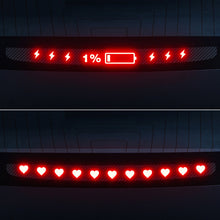 Load image into Gallery viewer, Car High Mounted Taillight Brake Lamp Car Brake Projection Board PVC Soft Decal Top Tail Light Emblem Stickers For Tesla Model 3 Highland
