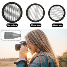Load image into Gallery viewer, Honeycomb Scope Lens Protector Mesh 44MM/50MM/56MM for Marcool Air Gun Killflash Optical Aim Sight Rifle Scope Sunshade Cover Cap
