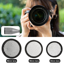 Load image into Gallery viewer, Honeycomb Scope Lens Protector Mesh 44MM/50MM/56MM for Marcool Air Gun Killflash Optical Aim Sight Rifle Scope Sunshade Cover Cap
