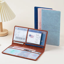 Load image into Gallery viewer, Multi-purpose Car Leather Documents License Credit Card Holder Men Driving License Cover Auto Registration Insurance Holder Storage Bag

