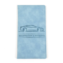 Load image into Gallery viewer, Multi-purpose Car Leather Documents License Credit Card Holder Men Driving License Cover Auto Registration Insurance Holder Storage Bag
