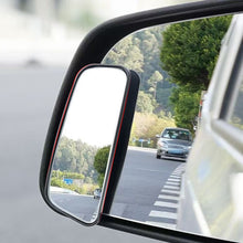 Load image into Gallery viewer, 2Pcs 360 Degree Adjustable Car Wide-angle Blind Spot Mirror Square Frame Convex Clear Rearview Auxiliary Mirror Driving Safety
