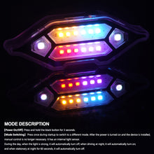 Load image into Gallery viewer, Mortorcycle LED Solar Power Warning Light Anti-rear Strobe Light Night Ride Tail Light for Motorcycle Car Electric Vehicle Bicycle
