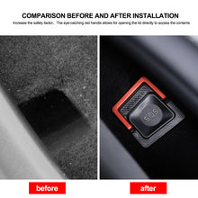 Load image into Gallery viewer, 2Pcs Car Rear Door Emergencies Safety Pull Rope Emergency Switch Lever For Tesla Model 3 Y Highland Juniper 2021-2025 Car Accessories
