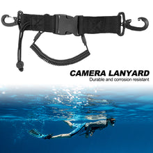 Load image into Gallery viewer, Scuba Diving Canoe Camera Lanyard Anti-lost Rope with Quick Release Buckle Clips for Under Kayaking Swimming Sports Accessories
