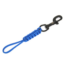 Load image into Gallery viewer, Stainless Steel Scubas Diving Swival Bolts Hook Buckle Marine Grade Hook Clip with Braided Rope Lanyard Anti-lost Safety Rope

