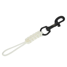 Load image into Gallery viewer, Stainless Steel Scubas Diving Swival Bolts Hook Buckle Marine Grade Hook Clip with Braided Rope Lanyard Anti-lost Safety Rope
