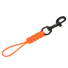 Load image into Gallery viewer, Stainless Steel Scubas Diving Swival Bolts Hook Buckle Marine Grade Hook Clip with Braided Rope Lanyard Anti-lost Safety Rope
