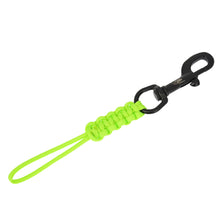 Load image into Gallery viewer, Stainless Steel Scubas Diving Swival Bolts Hook Buckle Marine Grade Hook Clip with Braided Rope Lanyard Anti-lost Safety Rope
