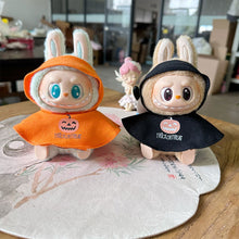 Load image into Gallery viewer, Halloween Pumpkin Cape For 17cm Labubu Doll Clothes Fashion Doll Pumpkin Cloak with Hat Dolls Accessories
