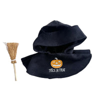 Load image into Gallery viewer, Halloween Pumpkin Cape +Broom Set For 17cm Labubu Doll Clothes Fashion Doll Pumpkin Cloak with Broom Dolls Accessories
