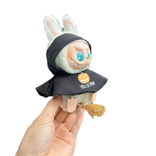 Load image into Gallery viewer, Halloween Pumpkin Cape +Broom Set For 17cm Labubu Doll Clothes Fashion Doll Pumpkin Cloak with Broom Dolls Accessories
