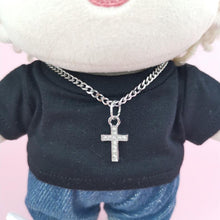 Load image into Gallery viewer, For 17cm Labubu Doll Necklace Fashion Clothing Metal Necklace with Pendant Choker Mini Cute Doll Fashion Accessories
