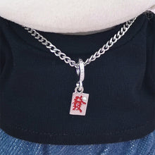 Load image into Gallery viewer, For 17cm Labubu Doll Necklace Fashion Clothing Metal Necklace with Pendant Choker Mini Cute Doll Fashion Accessories
