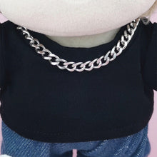 Load image into Gallery viewer, For 17cm Labubu Doll Necklace Fashion Clothing Metal Necklace with Pendant Choker Mini Cute Doll Fashion Accessories
