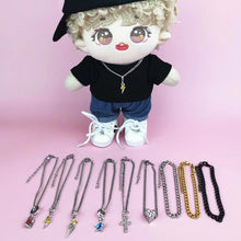 Load image into Gallery viewer, For 17cm Labubu Doll Necklace Fashion Clothing Metal Necklace with Pendant Choker Mini Cute Doll Fashion Accessories
