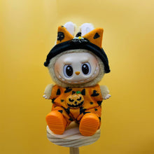 Load image into Gallery viewer, Miniature Halloween Doll Costume with Hair Band for 17cm Labubu Cute DIY Doll Clothes Lovely Outfit Gifts for Girls Kids

