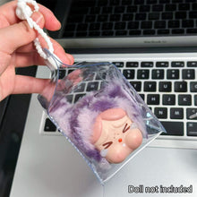 Load image into Gallery viewer, 1PC Protective Acrylic Storage Case For Crybaby Plush Dolls Display Bag No Doll Transparent Portable Cable Organizer Box

