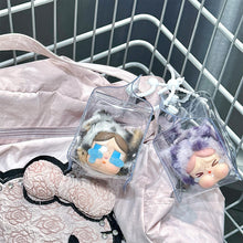 Load image into Gallery viewer, 1PC Protective Acrylic Storage Case For Crybaby Plush Dolls Display Bag No Doll Transparent Portable Cable Organizer Box
