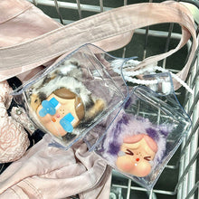 Load image into Gallery viewer, 1PC Protective Acrylic Storage Case For Crybaby Plush Dolls Display Bag No Doll Transparent Portable Cable Organizer Box
