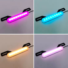 Load image into Gallery viewer, 12V Colorful LED Motorcycle Rear Lights License Plate Warning Flashing Brake Light Motorbike Stop Turn Signal Direction Indicator Blinker ATV Tail Light
