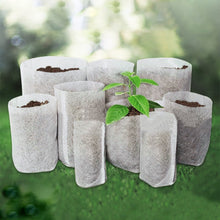 Load image into Gallery viewer, 100Pcs Biodegradable Plant Grow Bags Non-Woven Nursery Pots for Seed Starting Home Garden Accessories Tools
