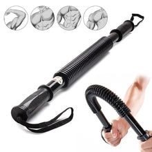 Load image into Gallery viewer, 20-60KG Spring Arm Strength Trainer With Safety Webbing Rope Pectoral And Back Muscle Training Spring Bar Home Strength Training Auxiliary Tool
