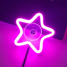 Load image into Gallery viewer, Universal Car Triangle Window Neon Light Heart Shape Interior Atmosphere LED Car Window Decoration with USB Powered Accessories
