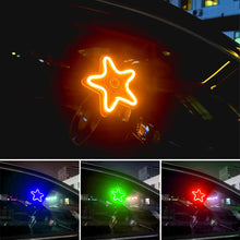 Load image into Gallery viewer, Universal Car Triangle Window Neon Light Heart Shape Interior Atmosphere LED Car Window Decoration with USB Powered Accessories
