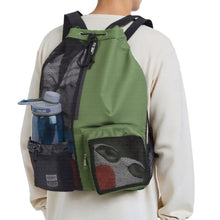 Load image into Gallery viewer, Drawstring Swim Bag With Mesh Pocket And Wet-Dry Separate Zipper Pocket Swimming Fitness Supplies Storage Backpack
