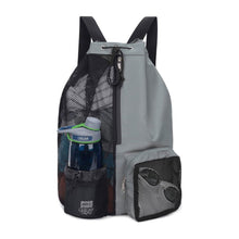 Load image into Gallery viewer, Drawstring Swim Bag With Mesh Pocket And Wet-Dry Separate Zipper Pocket Swimming Fitness Supplies Storage Backpack

