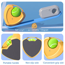 Load image into Gallery viewer, Tennis Practice Trainer with Elastic Ball No Water-Filling Heart Base Solo Rebound System for Adults and Kids
