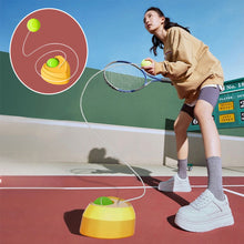 Load image into Gallery viewer, Tennis Practice Trainer with Elastic Ball No Water-Filling Heart Base Solo Rebound System for Adults and Kids
