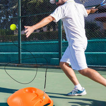 Load image into Gallery viewer, Portable Tennis Trainer with Elastic String Ball Rebound Base for Solo Practice Beginner Training Equipment
