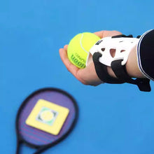 Load image into Gallery viewer, Tennis Ball Throwing Trainer Correct Wrist Posture and Improve Serving Stability Practice Server for Badminton and Pickleball Beginners
